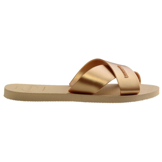 Havaianas Γυναικεία Slides Aqua Metallic W Havaianas Γυναικεία Slides Aqua Metallic W